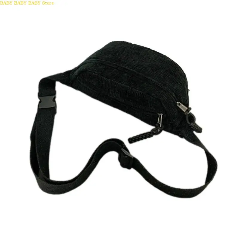 

Q81A Trendy Single Shoulder Bag with Adjustable Strap Sling Waist Pack for Students