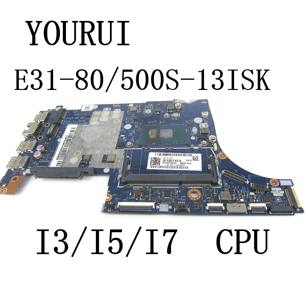 BIVS3/BIVE3 LA-D061P For Lenovo E31-80 500 -13ISK Laptop Motherboard With i3-6100U/I5-6200U/I7-6500U CPU Mainboard