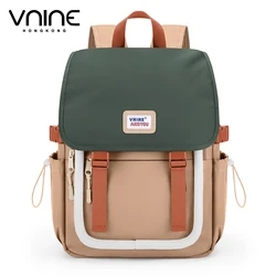 V.NINE Women Backpack Anti Theft Nylon Backpacks 15 Inch Laptop Compartment Outdoor Waterproof Back Pack Bag Black Ladies Bags