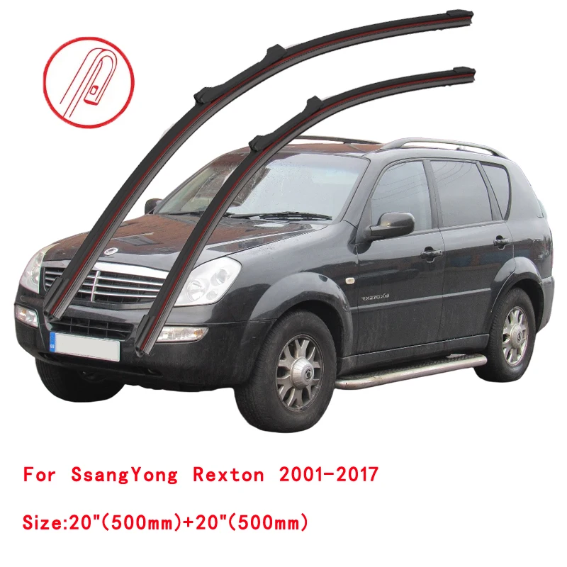 For SSANGYONG REXTON II GAB W Y400 2002 10 2015 2020 2023 Windscreen Windshield Brushes Accessories Front Washer Car Wiper Blade view 4