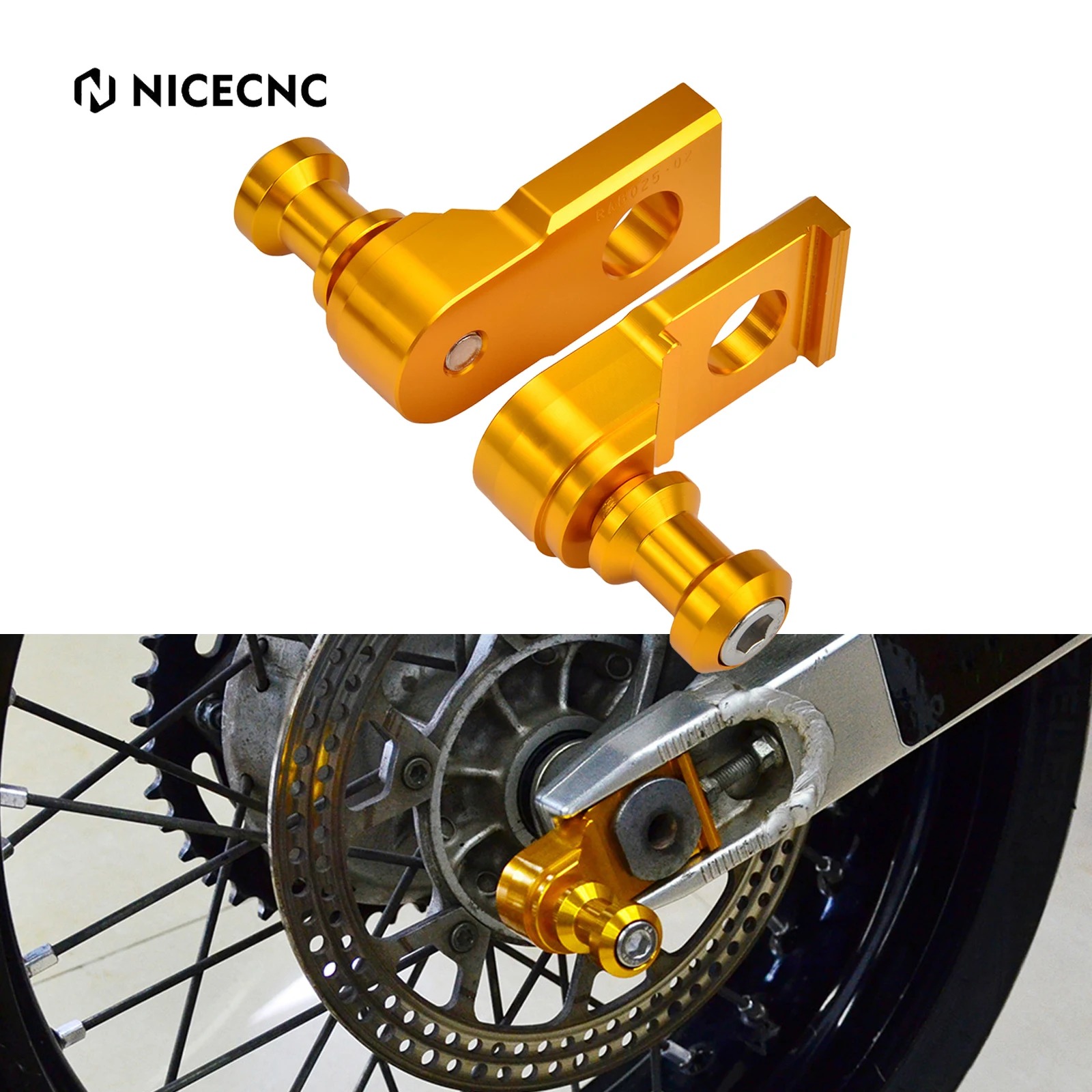 

NICECNC For Suzuki DRZ400SM DR-Z 400 SM 2005-2021 Motorcycle Rear Axle Block Sliders Chain Adjuster Parking Ball 2020 2019 2018