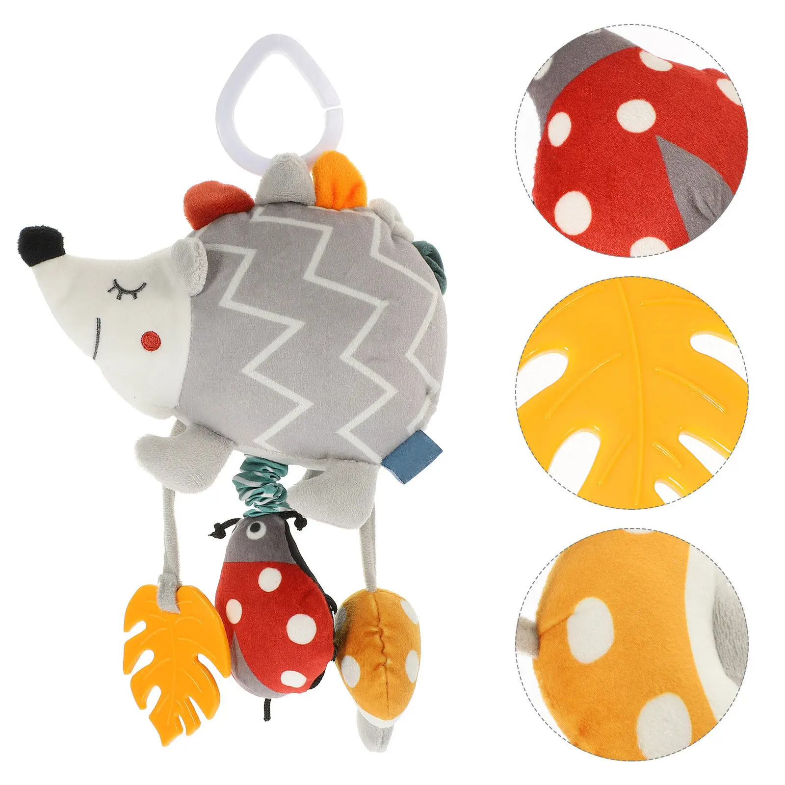 

Подвесная погремушка-погремушка для детской коляски и автокресла в виде ежика для сенсорного развития младенцев (вижн, слух)