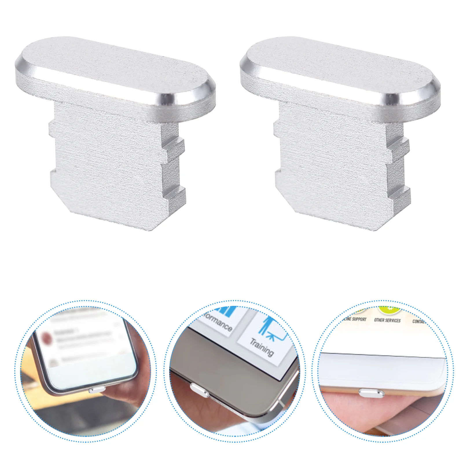 

5 Pcs Dust Plug Charging Port Protector Chargers Phone for Universal Cover Stoppers
