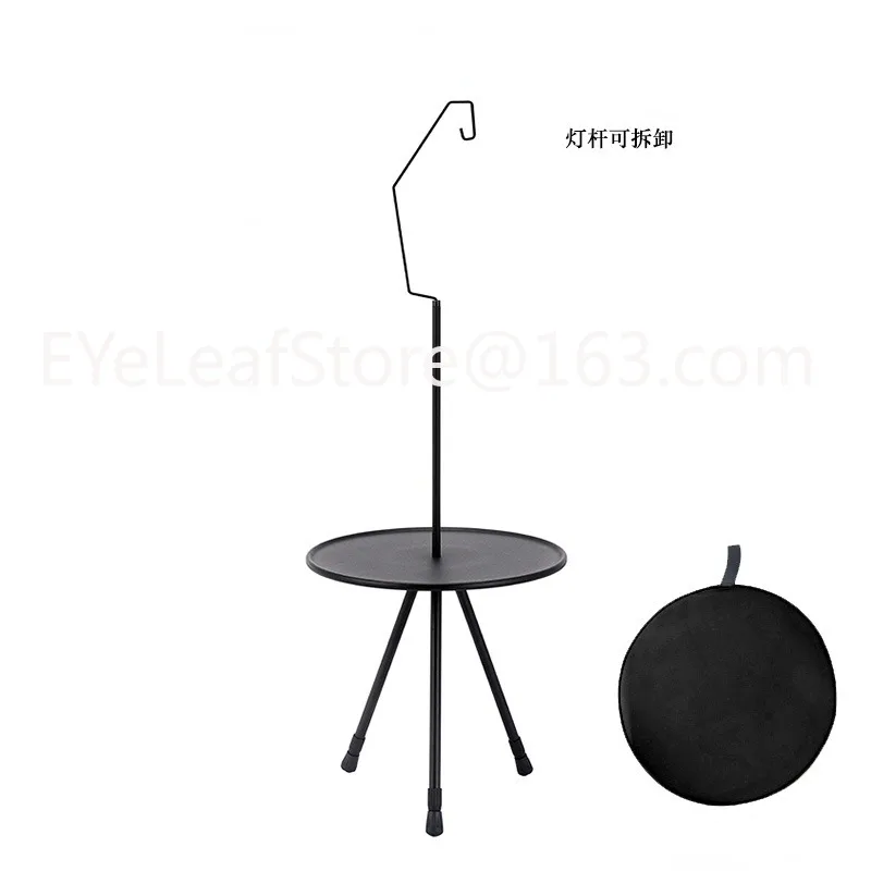 

Outdoor Tripod Disc Adjustable Portable round Picnic Table Aluminum Alloy Folding Table