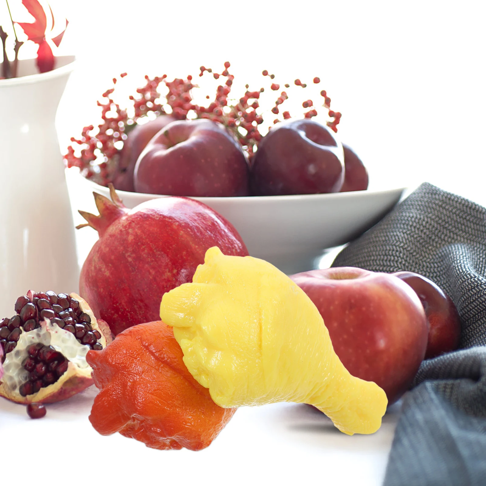 

2pcs Simulation Chicken Legs Artificial Model Food Drumstick Fake Display Props For Photo Shooting Realistic Play Food