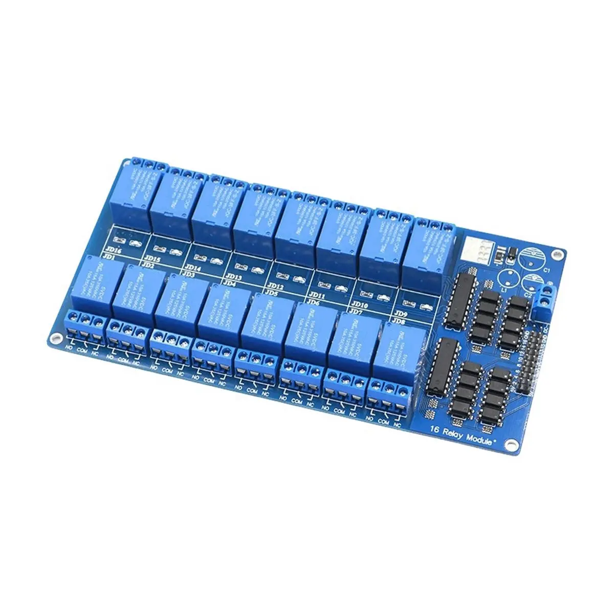 update. 16 Channel Relay Shield Module DC 5V/12V with Optocoupler LM2596 Microcontrollers Interface Power Relay DC5V