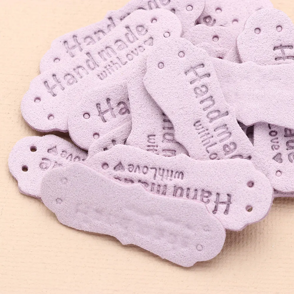 20PCS Handmade Hats Bags Sewing Accessories Clothes Tags Hand Made With Love Label Garment Labels