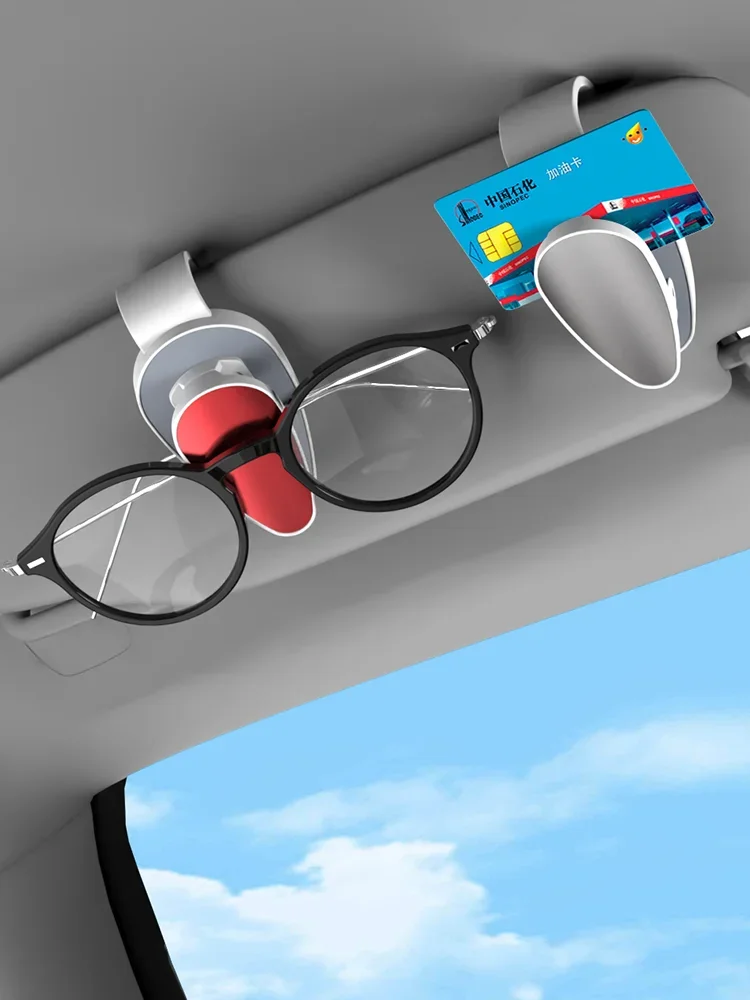 

Car Glasses Clip, Multifunctional Sunglasses Holder, Ticket Holder, Car Sunshade, Sunglasses Storage Tool Car Accessories