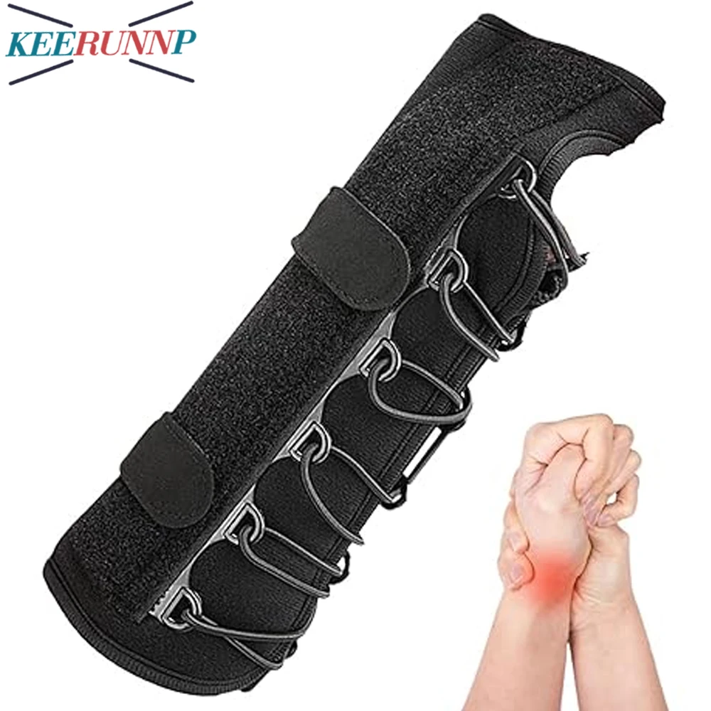 

KEERUNNP 1PCS Wrist Brace Support for De Quervain's, Carpal Tunnel, Arthritis Pain Relief, Adjustable Forearm Stabilizer Splint
