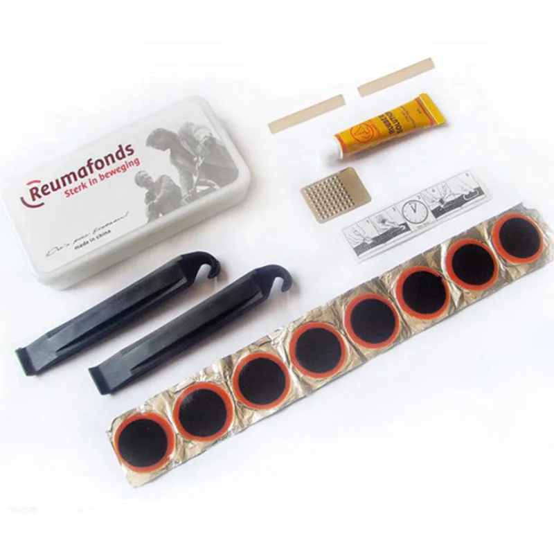 دراجة الإطارات الإطارات أنبوب طقم تصليح الدراجات شقة الإطارات إصلاح المطاط التصحيح الغراء رافعة الدراجات لا الغراء دراجة الأنبوب الداخلي أداة ثقب #5