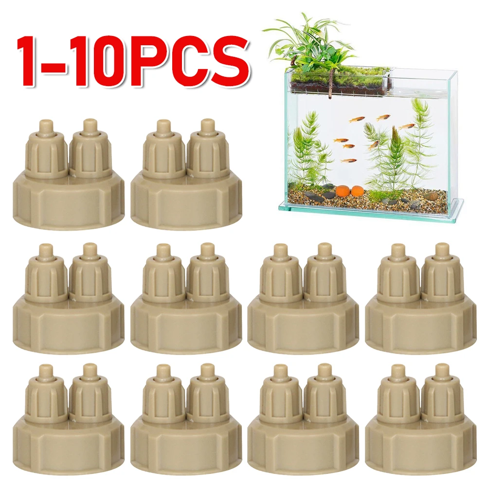 1-10pcs Aquarium CO2 System Generator Bottle Cap Fish Tank Live Plant DIY Air Diffuser Carbon Dioxide Reactor Instrument