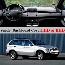 Car-styling Suede Leather Dashmat Dashboard Cover Pad Dash Mat Car Accessories For BMW X5 E53 2000 2001 2002 2003 2004 2005 2006