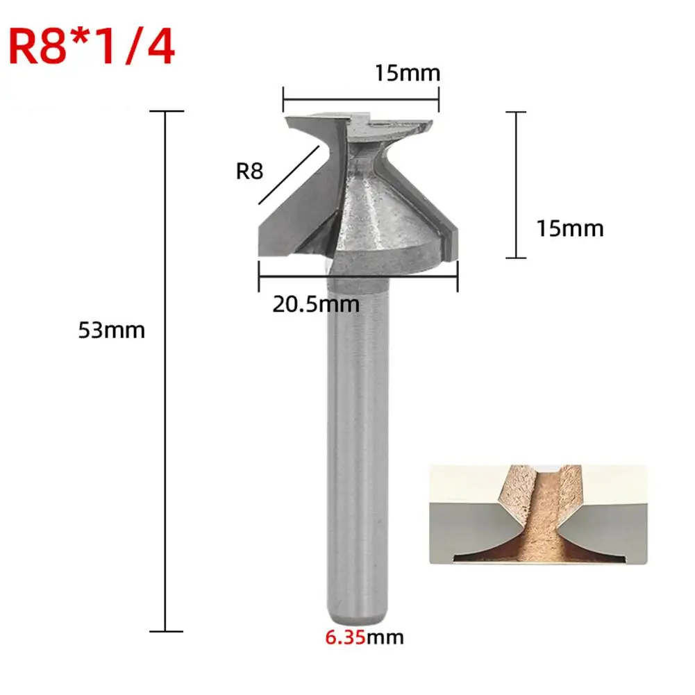 Punta per router per la lavorazione del legno curva Curve lisce e precise Design intuitivo Applicazione versatile