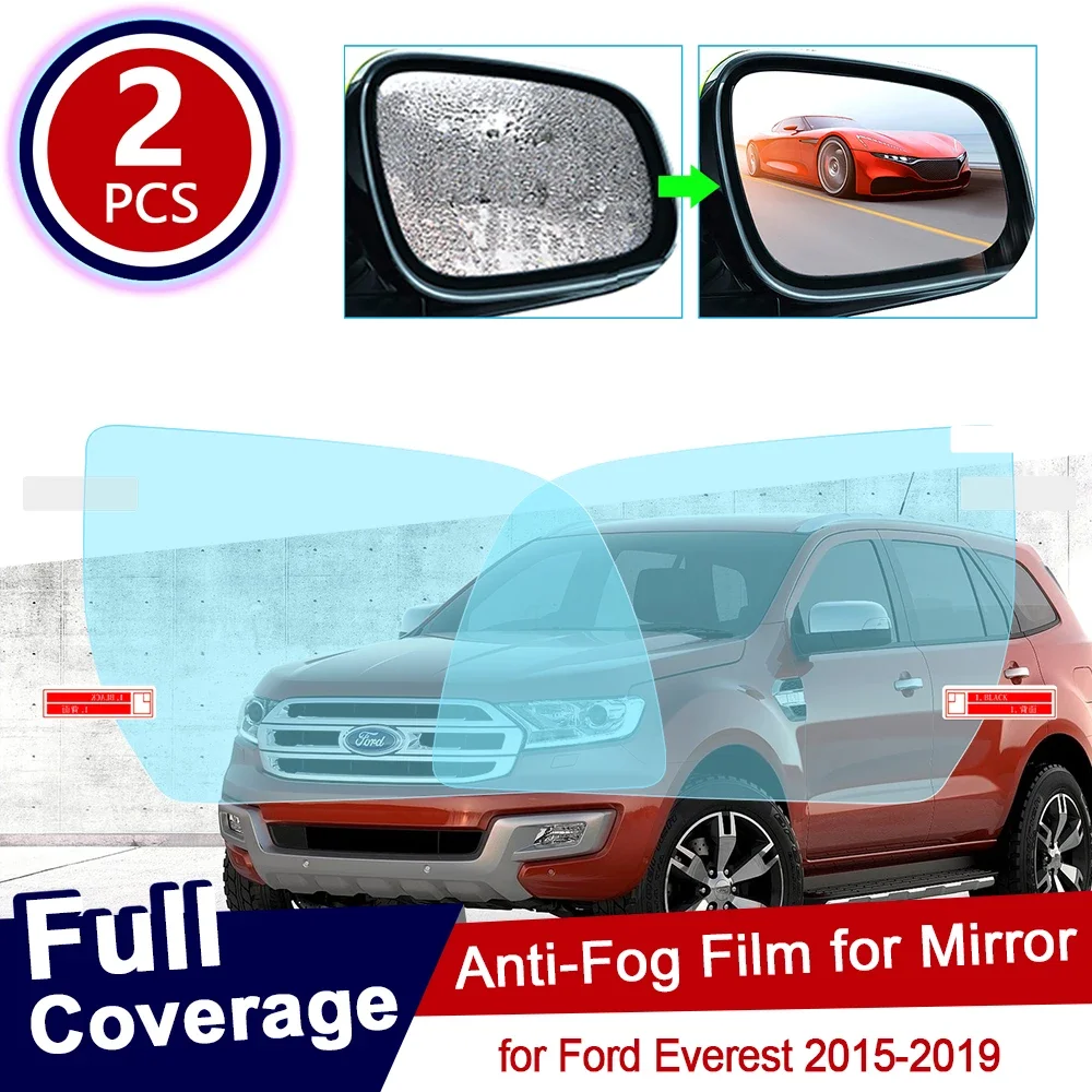 

for Ford Everest Full Cover Anti Fog Film Rearview Mirror Rainproof Clear Anti-fog Films Car Accessorie 2015 2016 2017 2018 2019