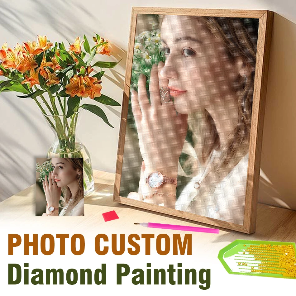 

Фото на заказ Diy персонализированная алмазная художественная фотография на заказ полная квадратная/круглая вышивка картина из стразов вышивка крестиком F