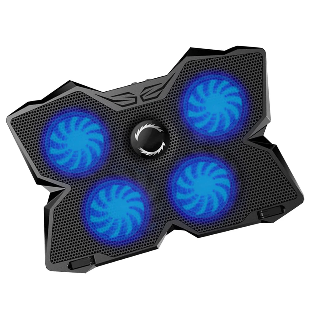 

1Pcs Notebook Cooler Laptop Cooling Mat 4-Fan USB Fan Stand for Efficient Heat Dissipation Portable Design Black