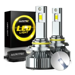 AUXITO 2Pcs 9005 HB3 LED Headlight Bulbs 9012 HIR2 H8 H9 H11 H13 9008 LED Canbus No Error 100W High Power Car Head Lamp with Fan