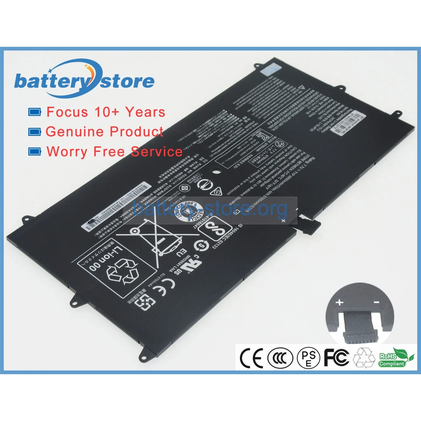 Genuine laptop batteries for L15M4P20,5B10J66116,5B10J50660,L15L4P20,5B10J50662,L15M4P22,2ICP4/59/115-2,YOGA 900S,7.66V,4 cell