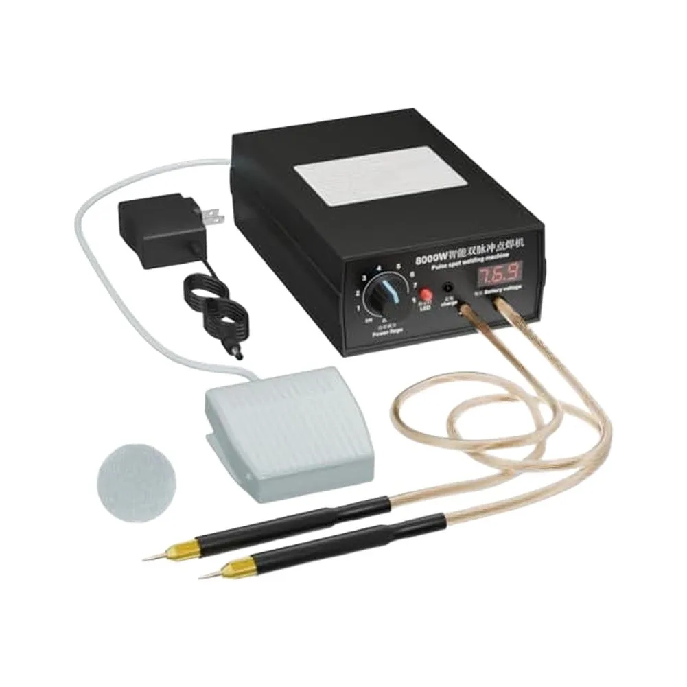 8000W Portable Spot Welder with High Capacity Lithium Battery for Nickel Strip Battery Pack Spot Welding Tasks