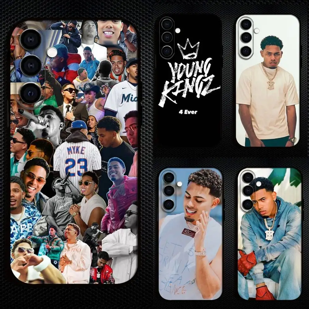 

Rap Singer M-Myke Towers Phone Case For Samsung Galaxy A73,A72,A71,A70,A53,A52,A51,Others Soft Black Cover
