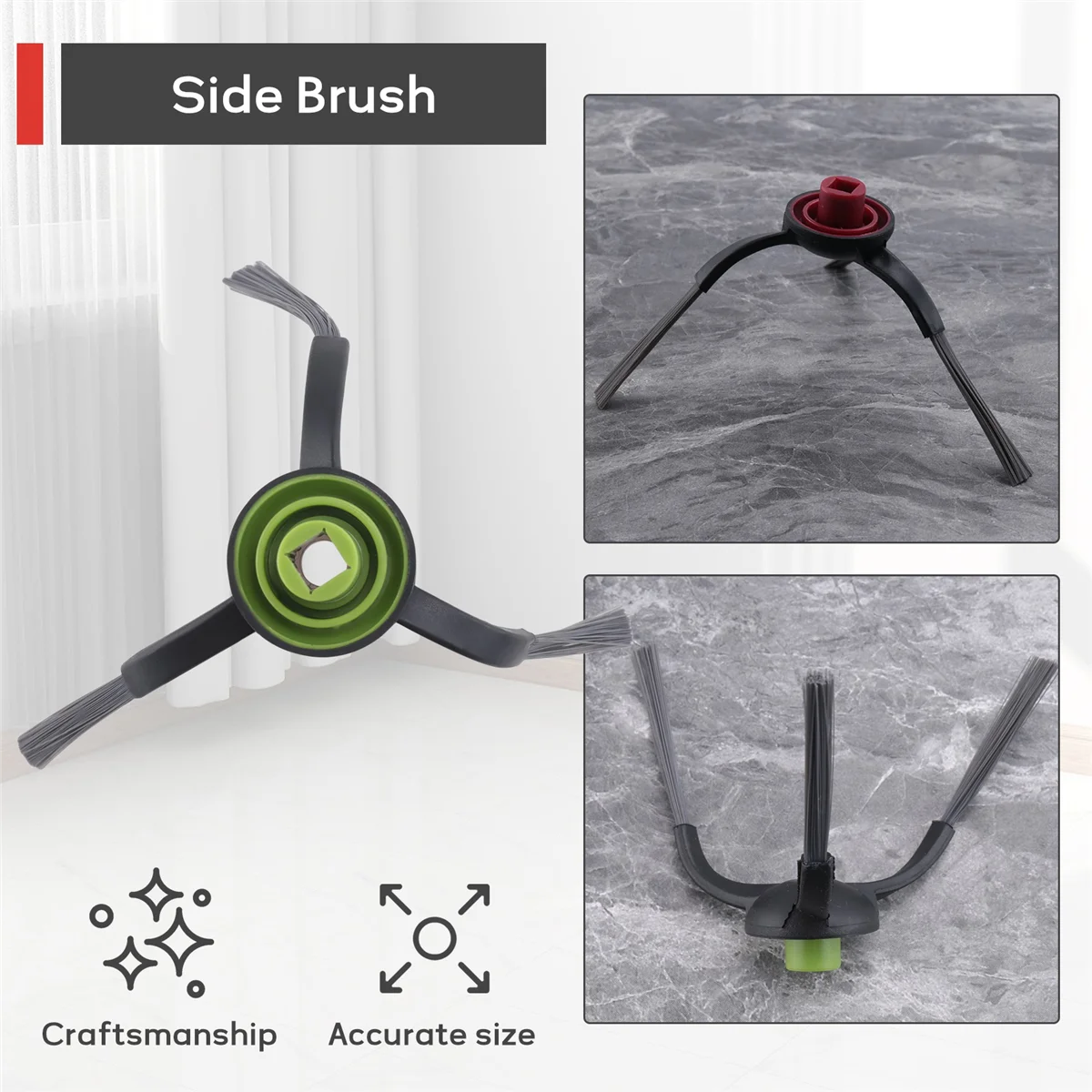 APowered X-Pièces d'aspirateur robot, brosse latérale, accessoires adaptés pour Ecovacs Deebot Ozmo T8 T8 Aivi T9 Aivi N8 Pro