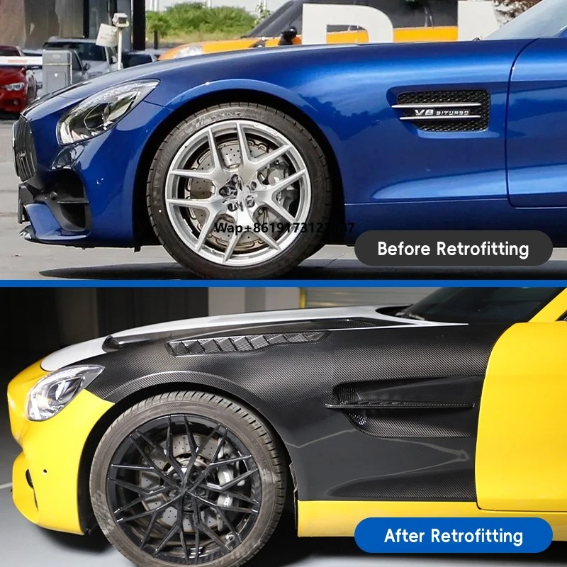 

Новые карбоновые крылья для тюнинга автомобилей, подходят для моделей GT GTS GTR Pro Style 2015-2023 годов