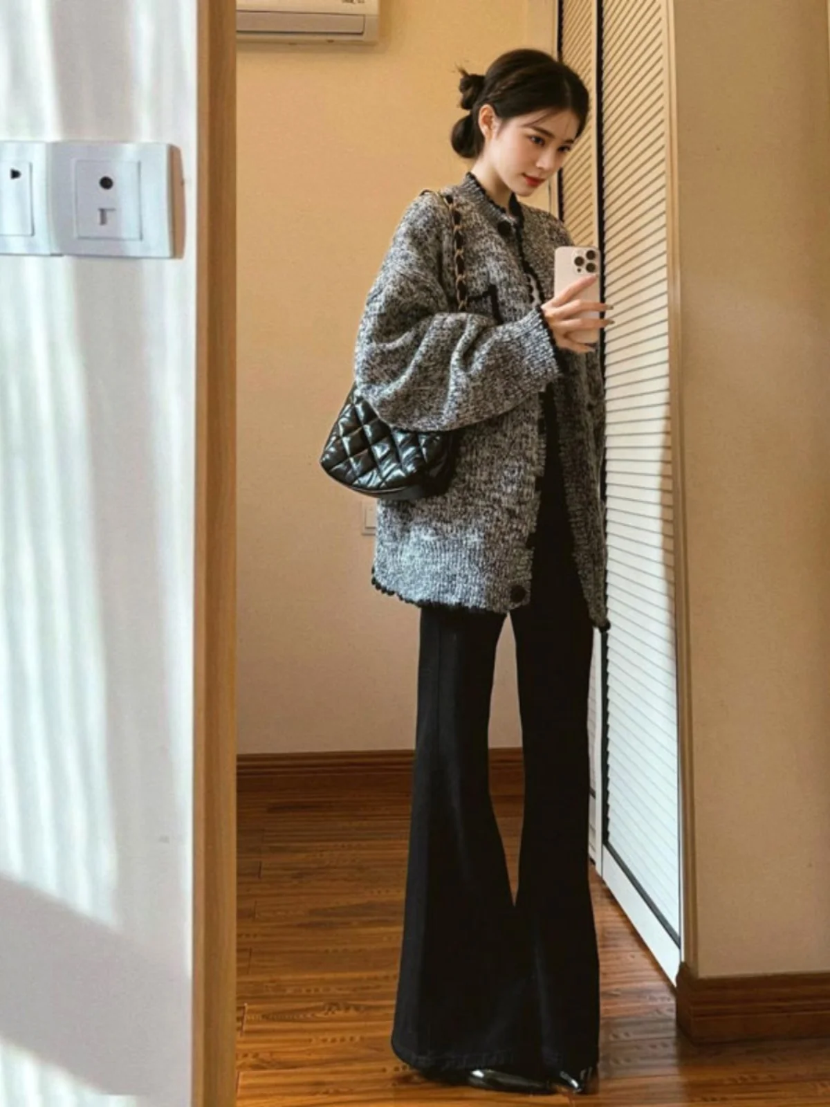 

Laid-back Style Vintage Loose Knitted Cardigan Sweater Outerwear Spring New Arrival Small Size Korean Version Comfortable Fit