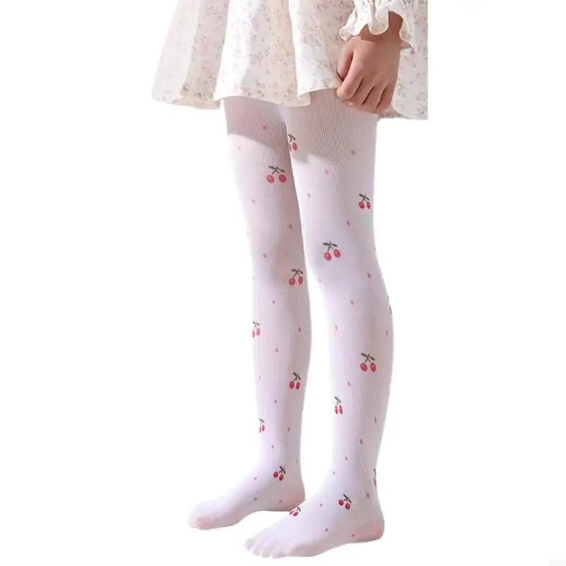 090B Fashionable Girls Leggings Kids Tights Soft & Comfortable Printed See Through Pantyhose for Various Occasion