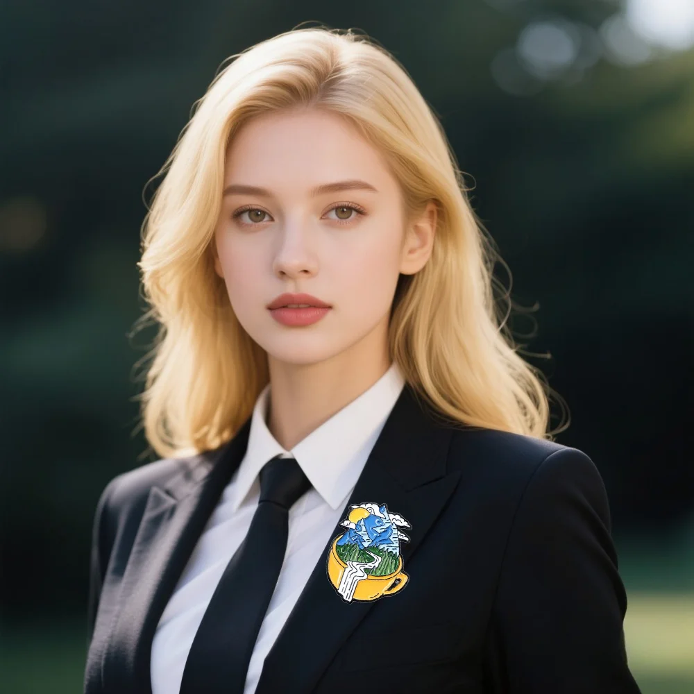 

Брошь из мультфильма для кемпинга, универсальный памятный значок для путешествий, приключений, модная универсальная одежда, сумки, аксессуары, брошь