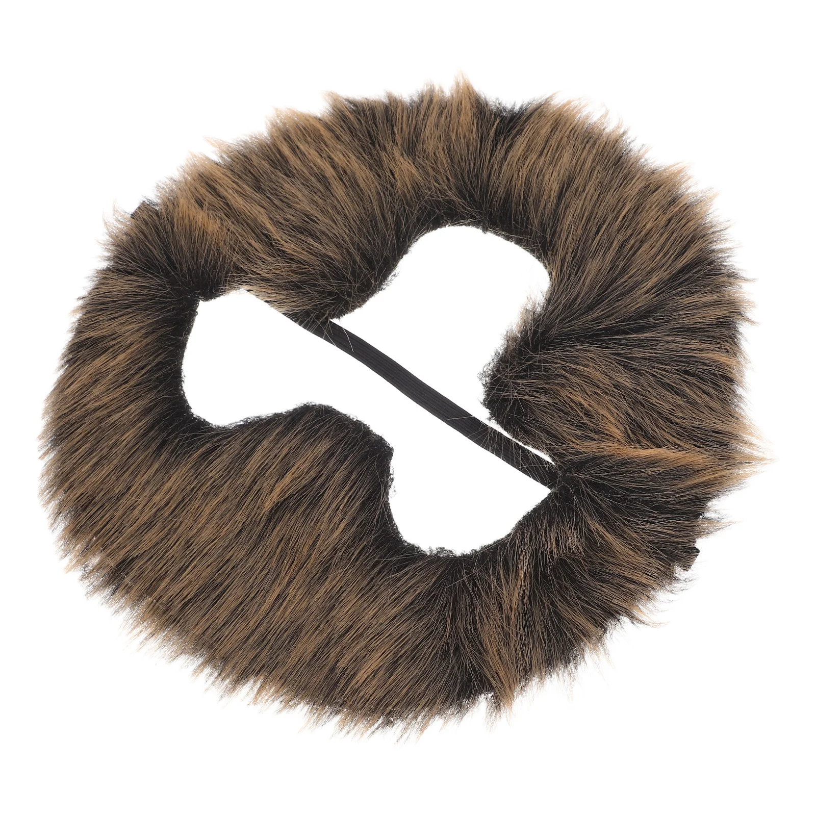 شعر وجه مزيف واقعي لحية القرد الاصطناعي البني للحيوانات التنكرية والحفلات التنكرية للبالغين #6