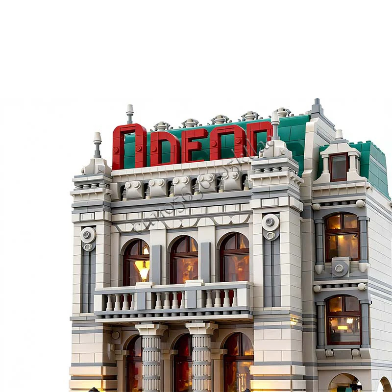 3904 pièces de construction Odeon Theatre MOC, blocs de construction modulaires personnalisables, technologie pour enfants, jouet populaire simple à monter soi-même, cadeaux de vacances