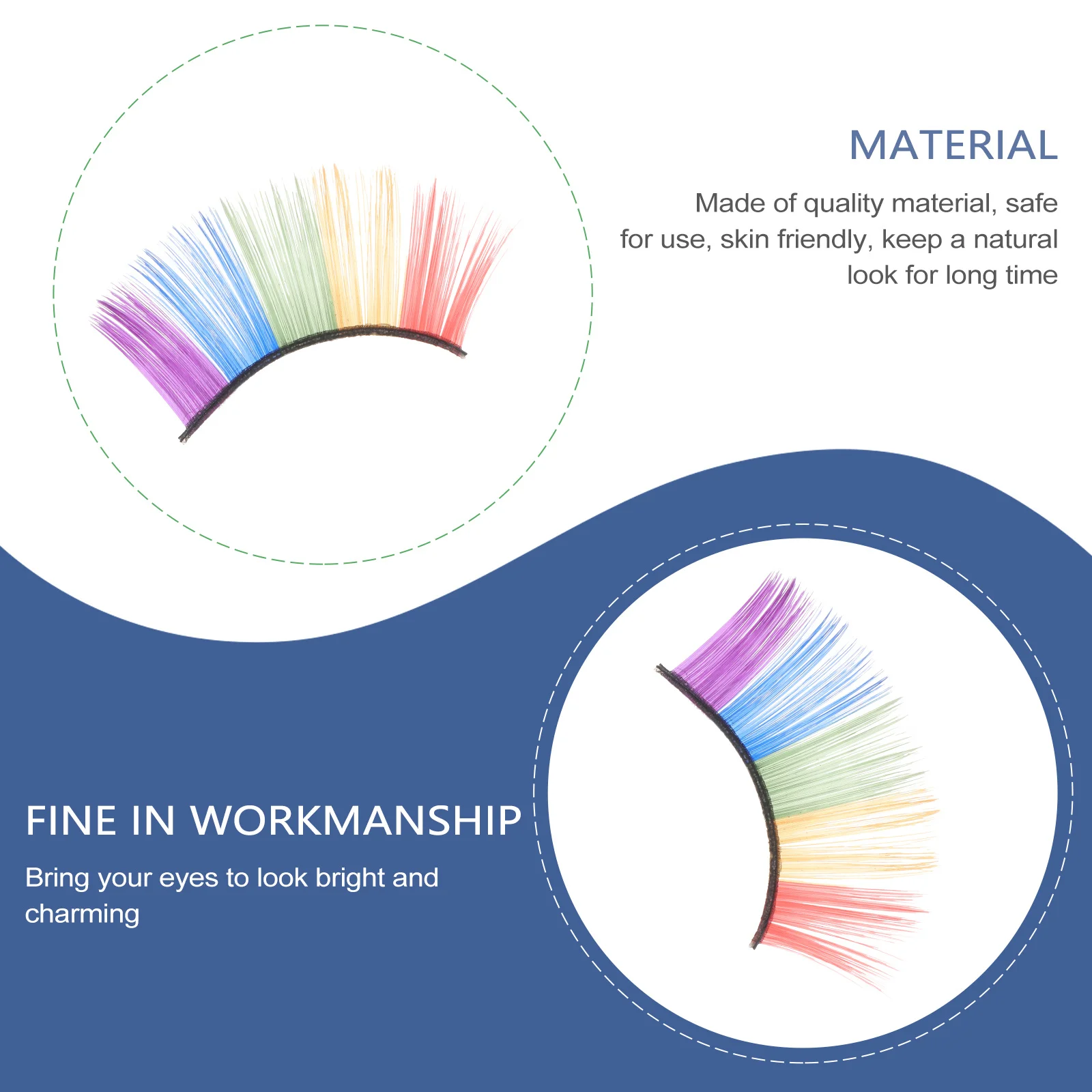 ขนตาปลอม 3 คู่ ดีไซน์เก๋ไม่ซ้ำใคร สวมใส่สบาย เหมาะสำหรับแต่งหน้าฮาโลวีน งานคาร์นิวัล ปาร์ตี้  อุปกรณ์ตกแต่งดวงตา ขนตาปลอมวิ้งๆ