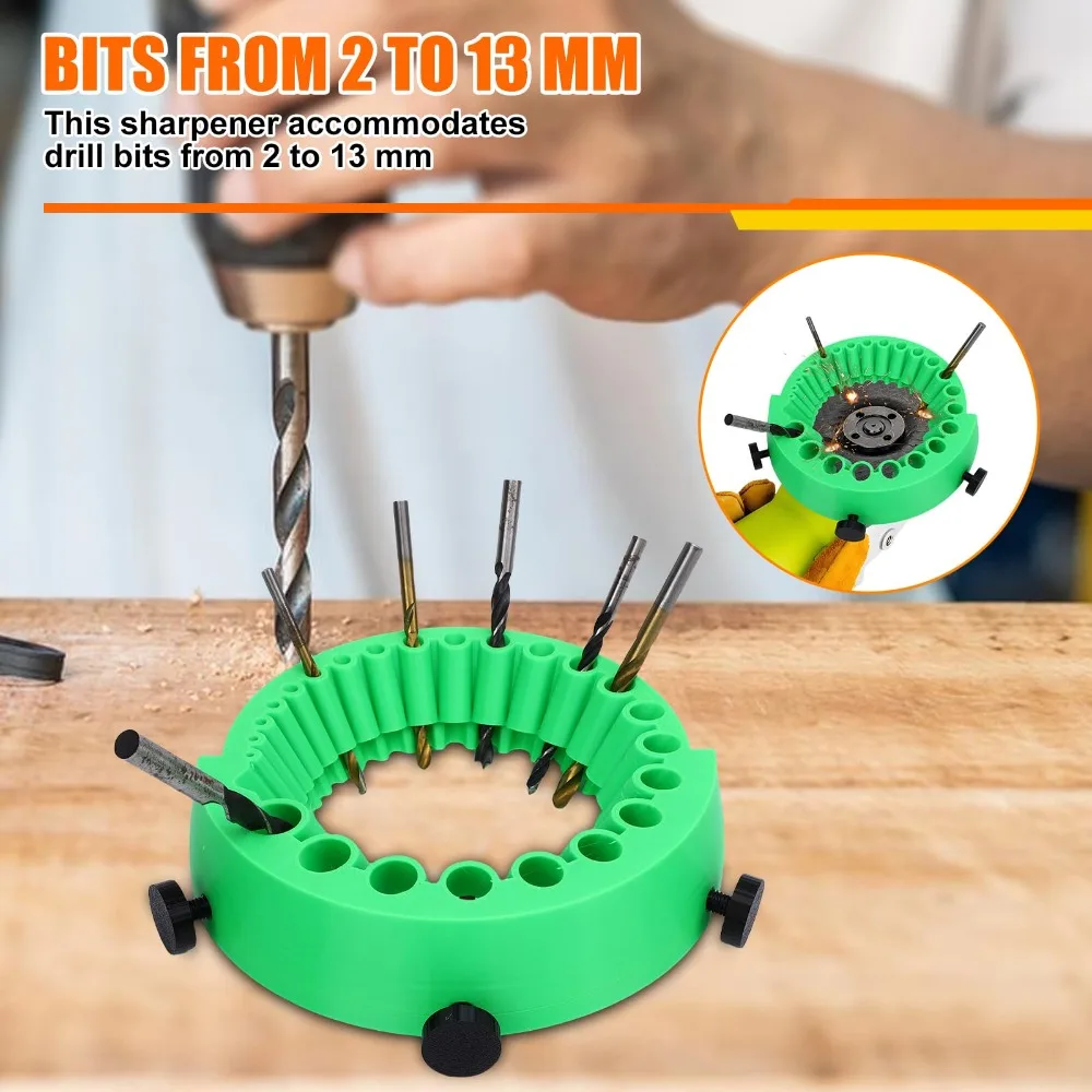 Drill Bit Sharpener Grinding Attachment Multi Function Drill Bit Grinding Artifact Suitable For 115 and 125 Type Angle Grinders