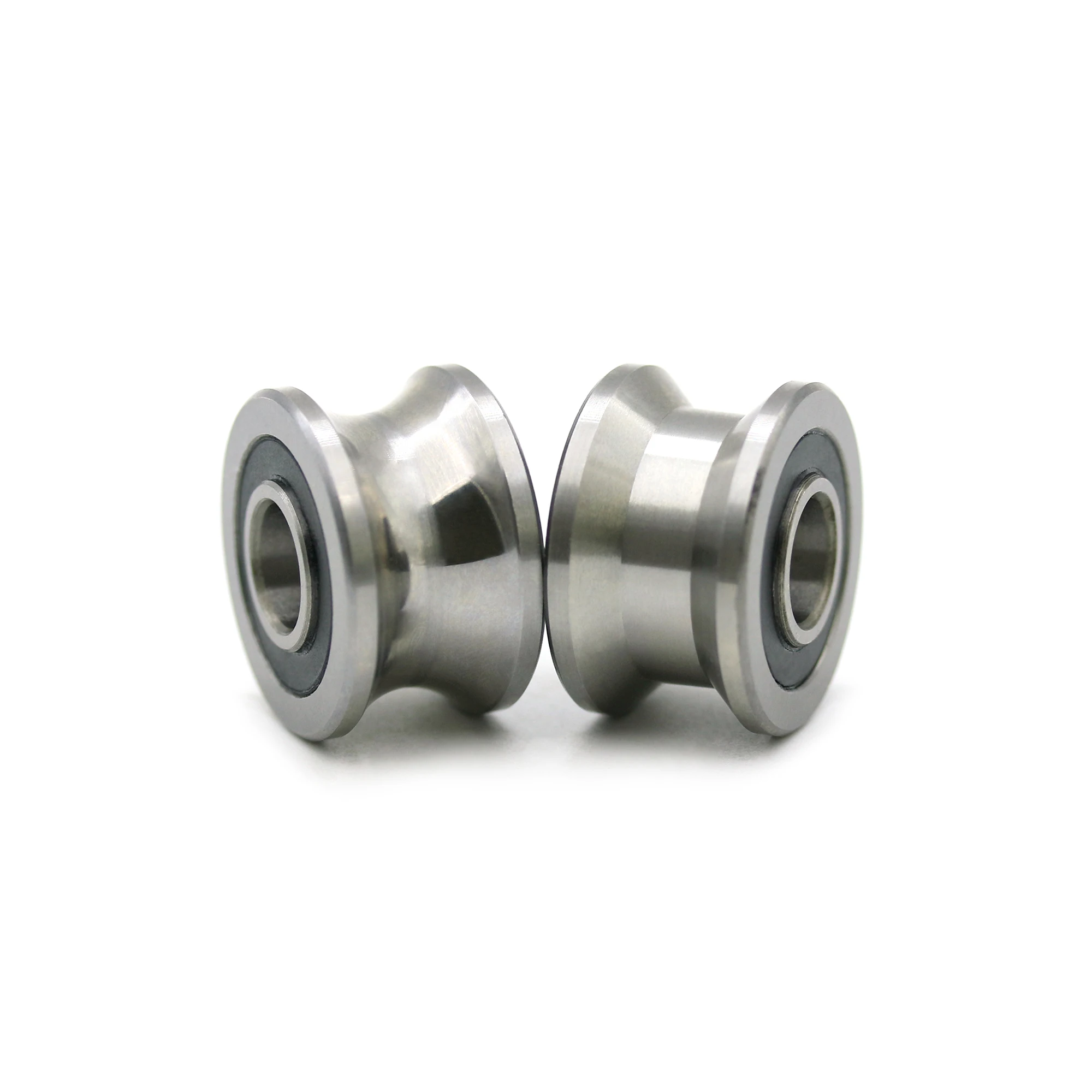 10Pcs T22 U22 Groove Bearing Traces Walking Guide Rail Track Roller Bearing 8x22.5x14.5x13.5mm
