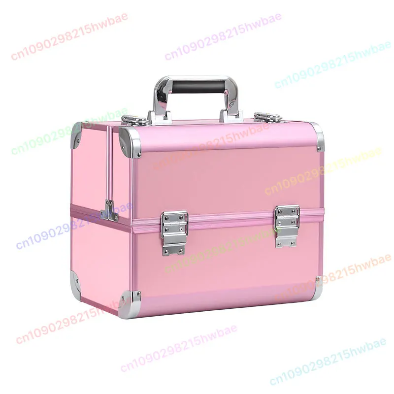 

Large Capacity Aluminum Alloy Suitcase Makeup Artist Cosmetic Bag Box Makeup Case High Quality Portable Professional Makeup Box