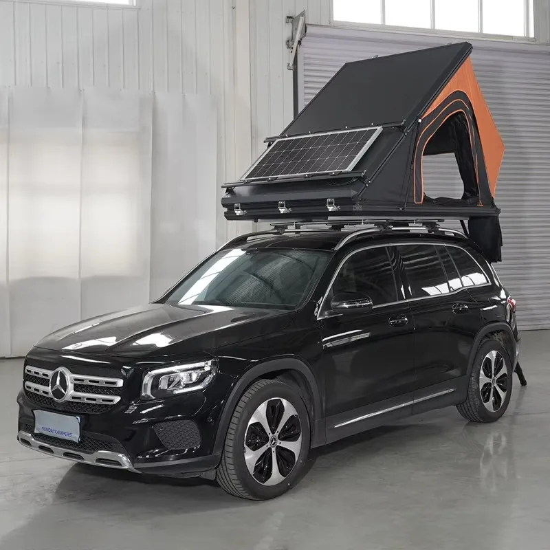 

2026Heavy Duty 2Person Manufacturer Waterproof 4wd SUV Aluminium Alloy Hard Rugged Shell Roof Tent