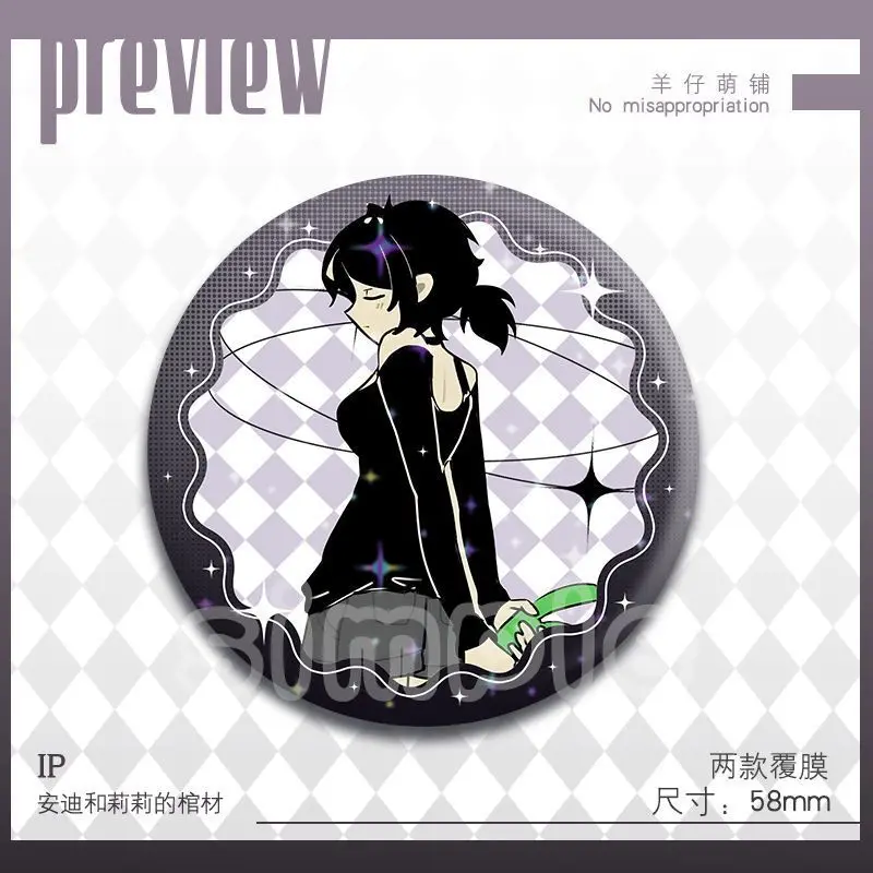 アンディとレイリーの棺 18個入り ‌   バッジ アニメ かわいい ブローチ ラペルピン DIY バックパック 帽子 服 アクセサリー コレクション ギフト