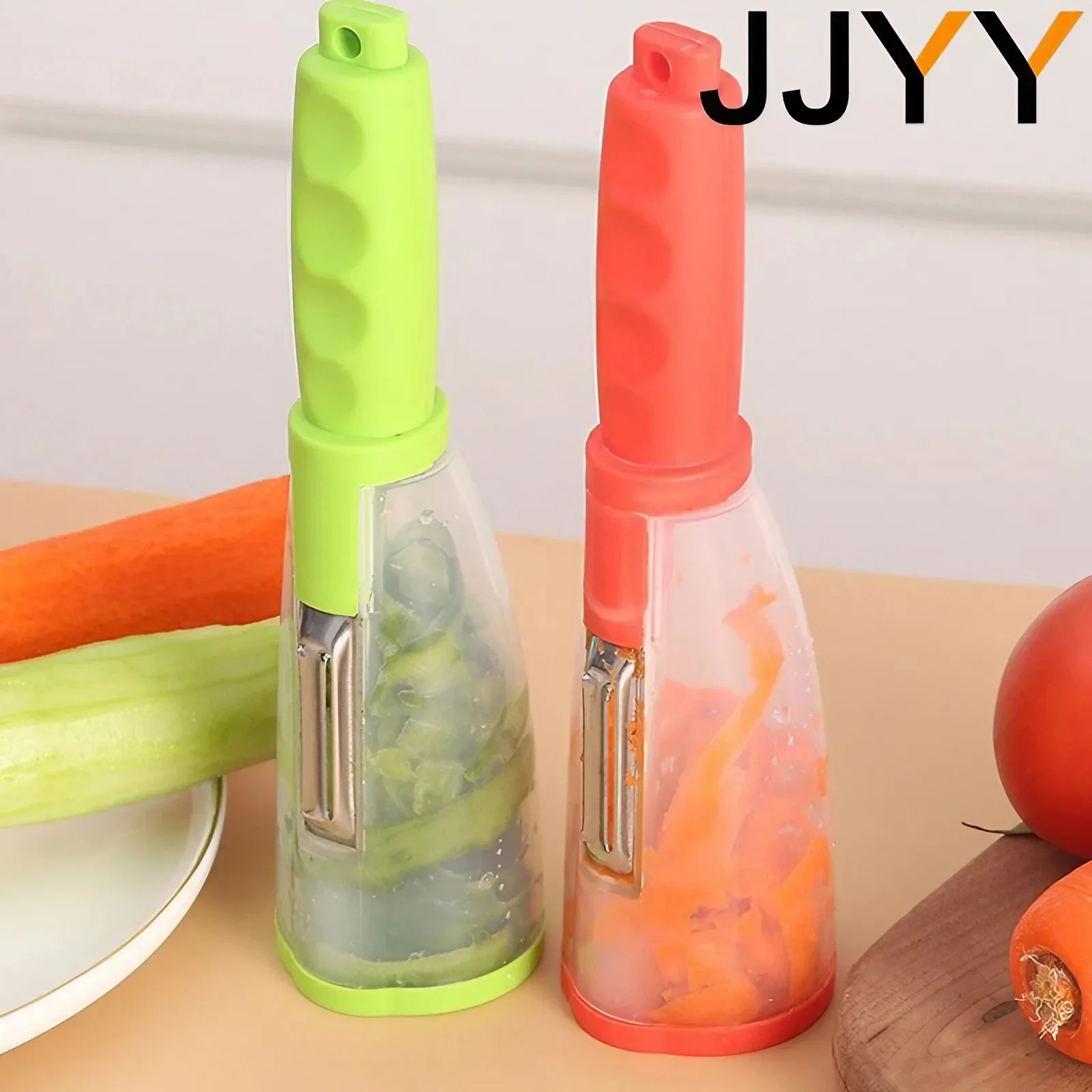 JJYY Multifunctional Peeler with Organizer Storage Type Paring Knife Vegetable and Fruit Peeling Kitchen Tools