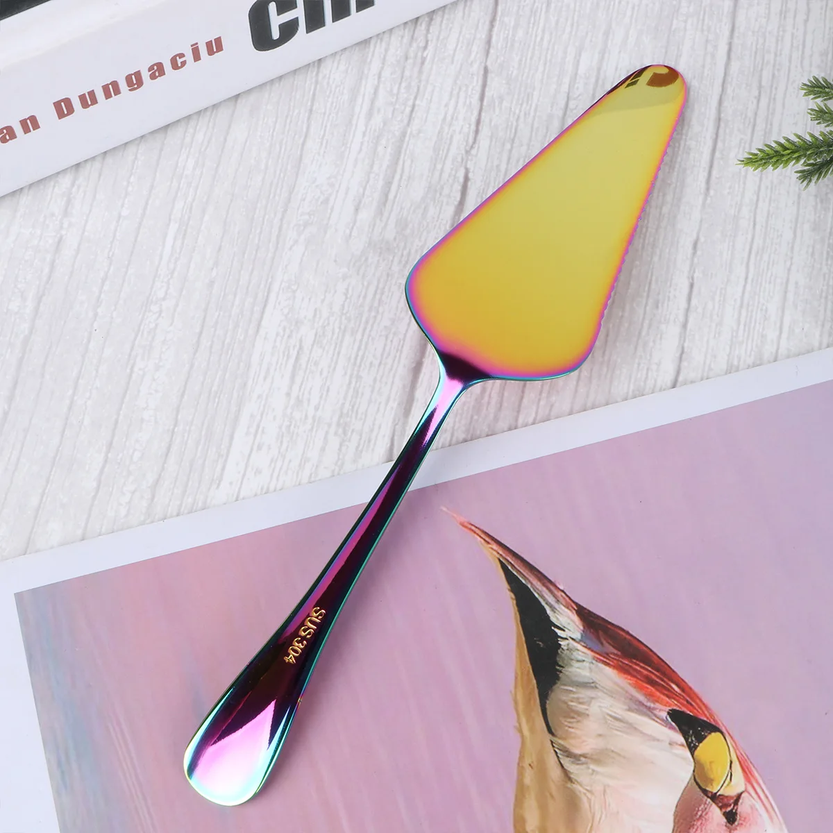 

Stainless Steel Serrated Golden Baking Tool For Pizza Cake Cheese Dessert Serving Kitchen Use Baking Shovel Cake Shovel