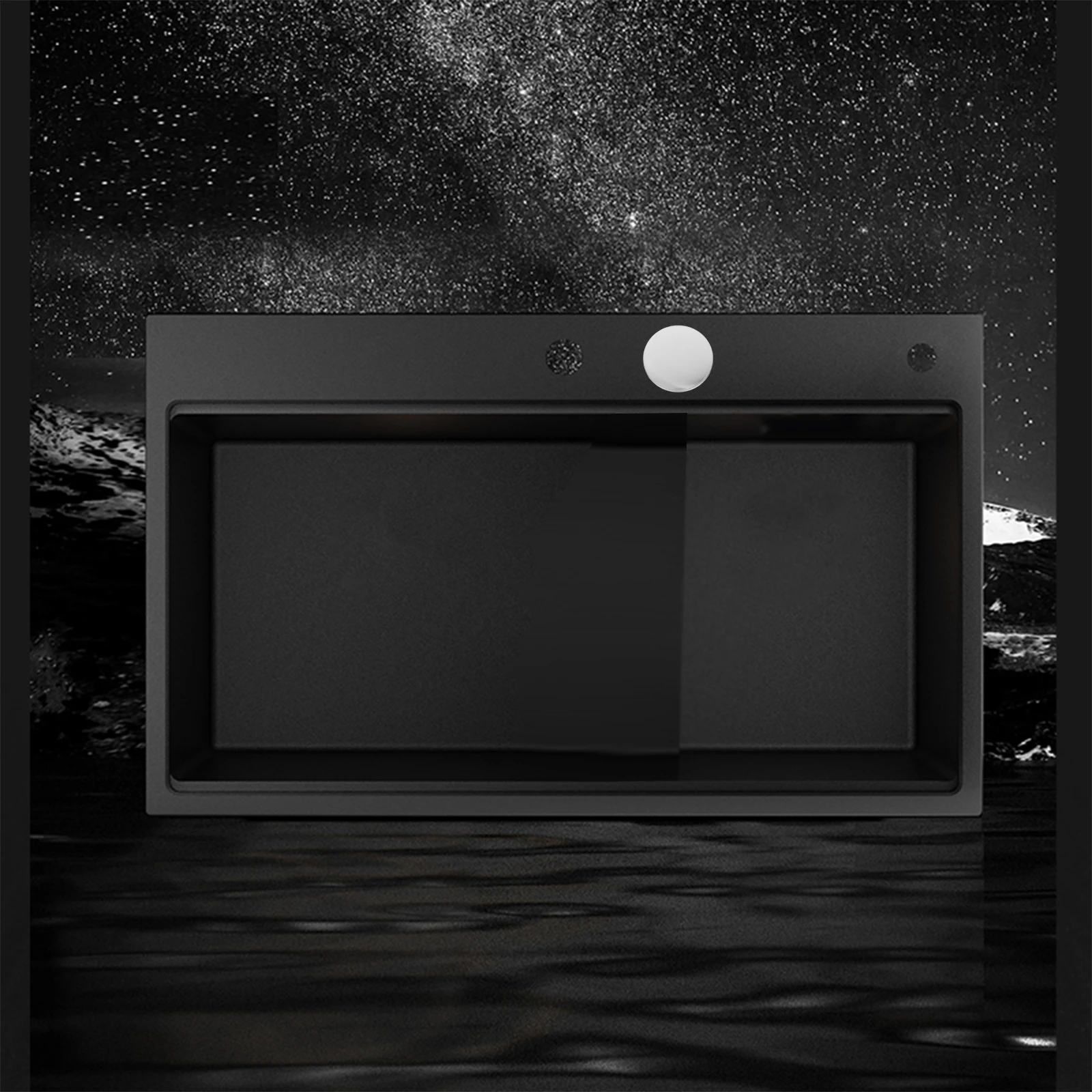 

2pcs Sink Hole Cover Kitchen Faucet Plug Stainless Steel PP Leak Proof Easy Install Universal Size Accessories