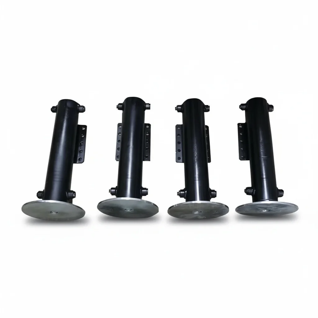 Hydraulic Level Lifting Jack, Steel Double Acting Telescopic Cylinder, 12V 24V Power Unit for RV, Motorhome Stabilizer Legs Kit