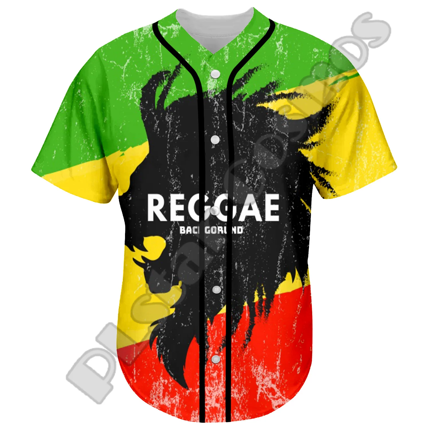 Bob Marley Reggae Black Legend MusicianRastafari Lion Tattoo 3DPrint Summer Baseball Shirts Jersey Casual Unisex Short Sleeves D