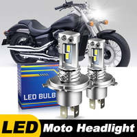 1pc/2Pcs Motorcycle Headlights For Honda Shadow 500 600 700 750 800 1100 Super Bright 12000lm H4 HS1 Headlamp Hi/Low Beam Bulbs