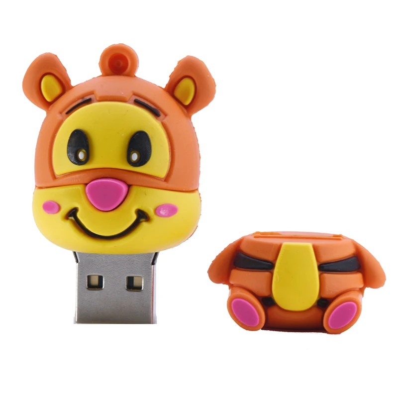 animal cartoon tiger usb flash drive  4GB 8GB pendrive 16GB 32GB owl 64GB cute penguin memory stick 128GB Leopard U disk