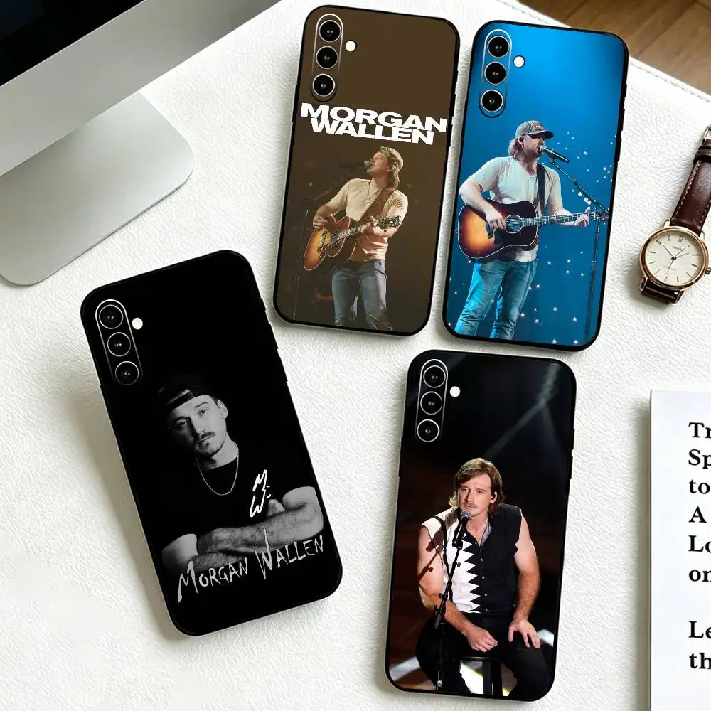 M-Morgan W-Wallen Singer   Phone Case For Samsung Galaxy A73,A72,A71,A70,A53,A52,A51,Others Soft Black Cover