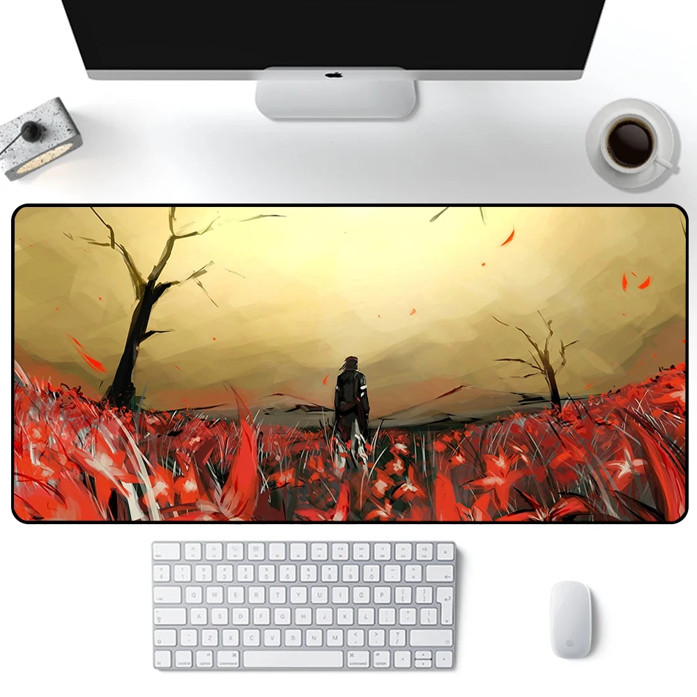 Metal Gear Solid Mouse Pad Large Gaming Mousepad PC Gamer Computer Office Mouse Mat XXL Keyboard Mat Desk Pad Laptop Mausepad