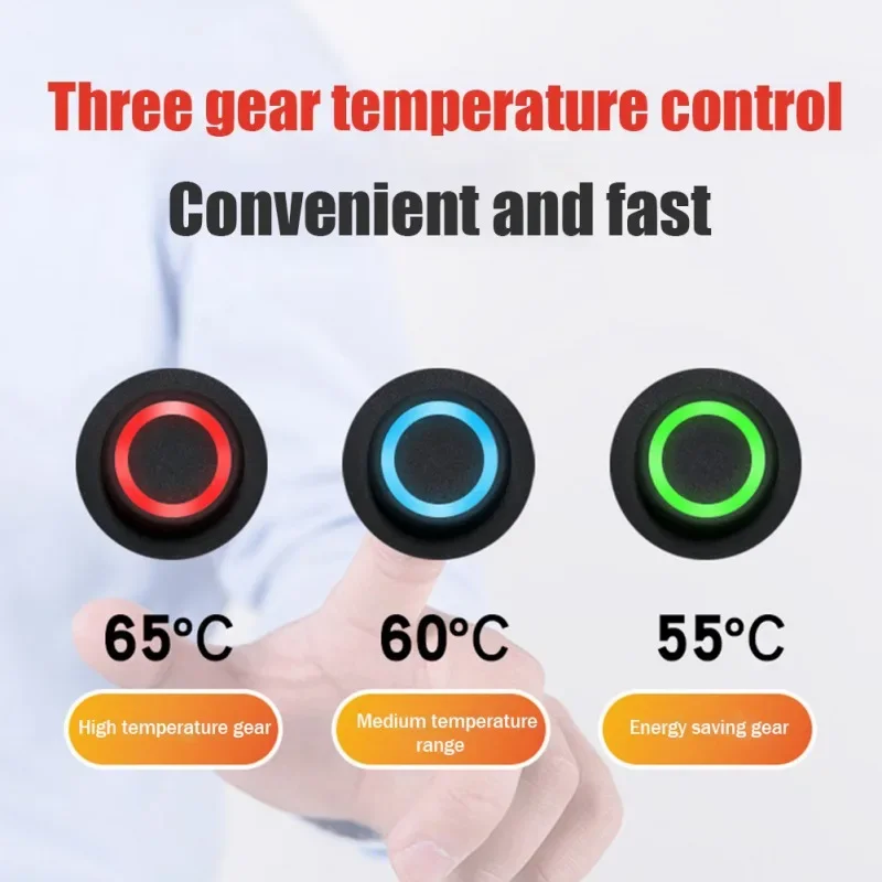 USB Charging Clothes Heating Pad 45℃-65℃ Vest Heater Power Supply Camping Hiking Ski Cycling Pants Carbon Fiber Heated Pads