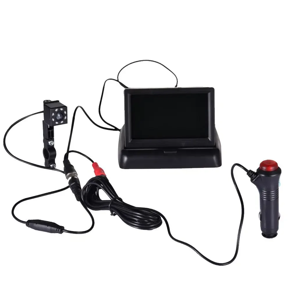 Rear View Monitor 4.3 inch CCD HD Screen Baby Car Mirror Adjustable Wide View Angle for Infants Kids Pets Night Vision Function