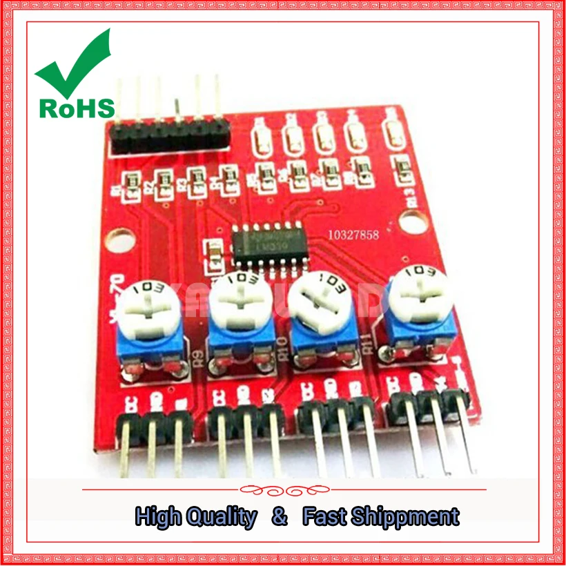 Four-way Infrared Detection Tracing Photoelectric Sensor Intelligent Tracing Car Tracing Module Black And White Line Recognition