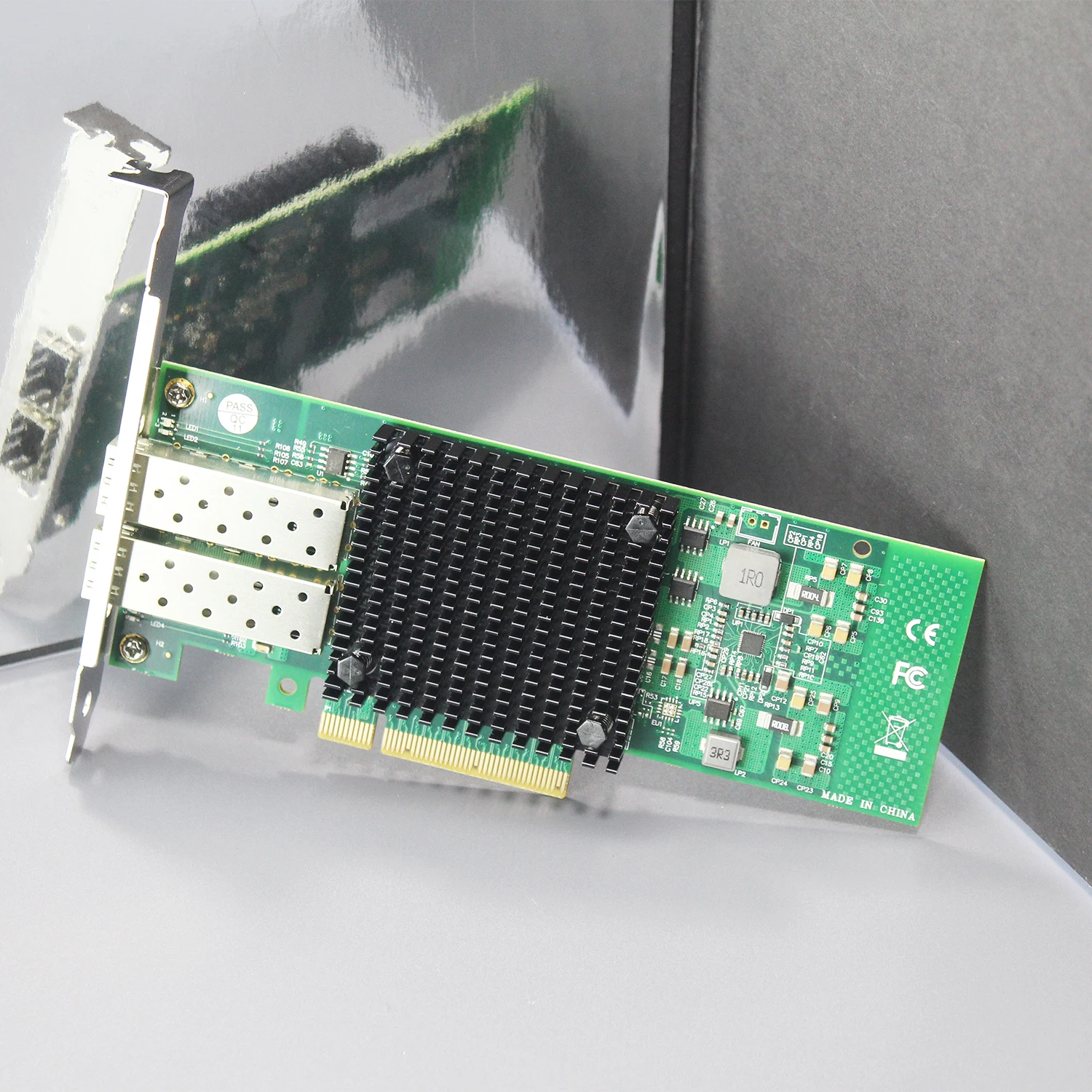 ST7268 2-Port 10Gb SFP+ Ethernet Network Card with Intel 82599ES Controller, PCIE 2.0 X8 Interface, Not Support Mac OS